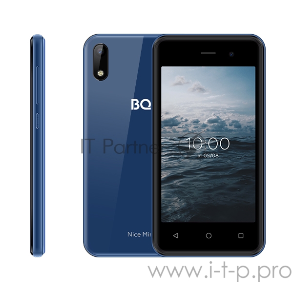 Смартфон BQ 4030G Nice Mini Blue SC7731E, 4, 1.3 GHZ, Android 10 Go, 1 GB, 16 GB, 2G GSM 850/900/1800/1900, 3G 3G WCDMA 900/2100MГц, WiFi IEEE 802.11 b/g/n, Bluetooth Версия 4.2, GPS GPS, A-GPS, Глонасс Экран: 3.97, 5:3, 800*480, TN, стекло 2,5d, Защ