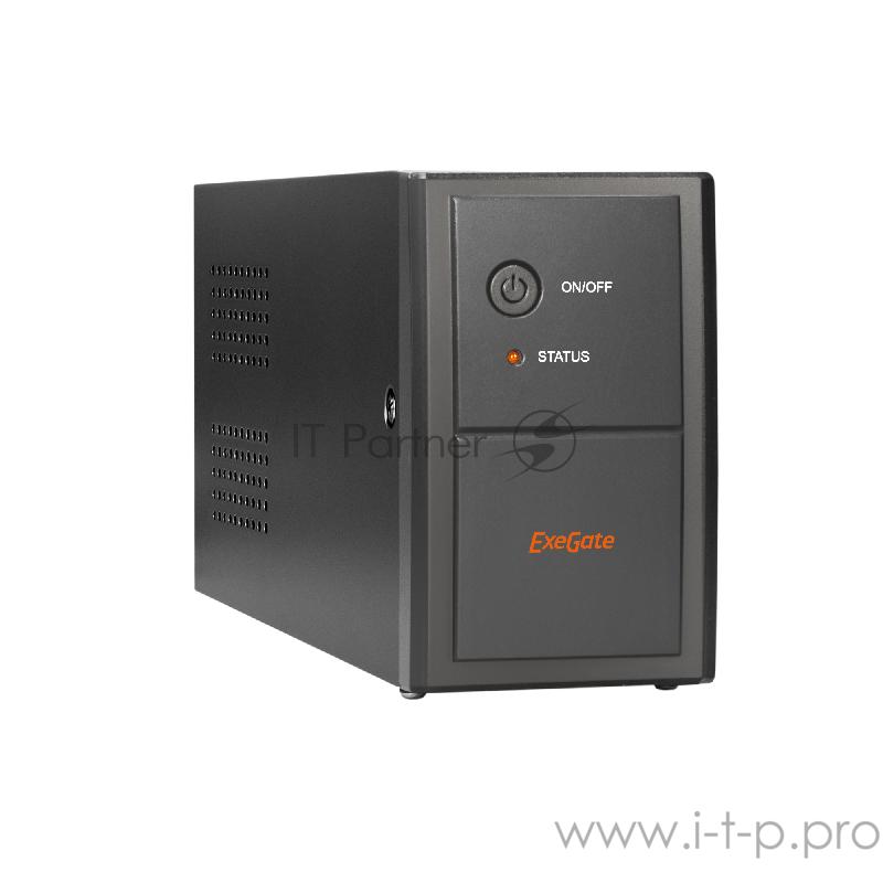 ИБП ExeGate EP285474RUS Power Back BNB-850.LED.AVR.EURO.RJ.USB <850VA/480W, LED, AVR,2 евророзетки, RJ45/11, USB, Black>