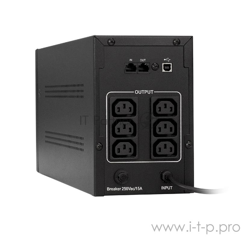 ИБП ExeGate EP285529RUS SpecialPro Smart LLB-2200.LCD.AVR.C13.RJ.USB <2200VA/1300W, LCD, AVR, 6*IEC-C13, RJ45/11, USB, Black>