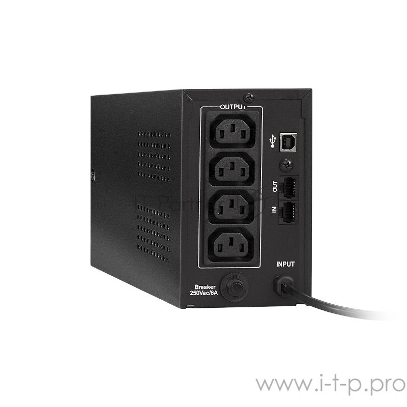 ИБП ExeGate EP285579RUS SpecialPro Smart LLB-600.LCD.AVR.C13.RJ.USB <600VA/360W, LCD, AVR, 4*IEC-C13, RJ45/11, USB, Black>