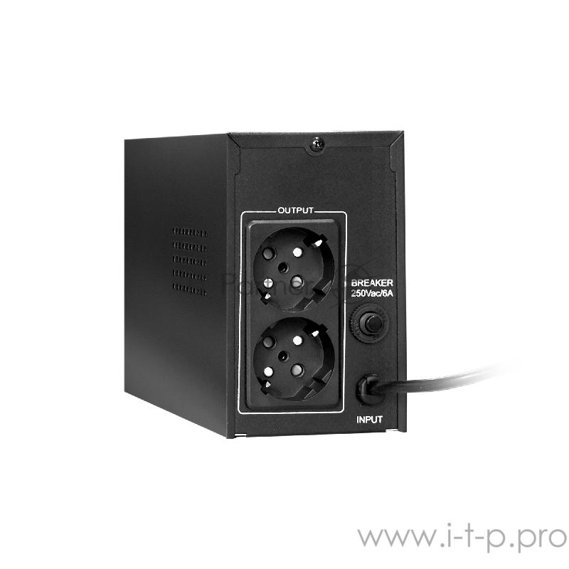 ИБП ExeGate EP285525RUS SpecialPro UNB-400.LED.AVR.EURO <400VA/240W, LED, AVR, 2 евророзетки, Black>