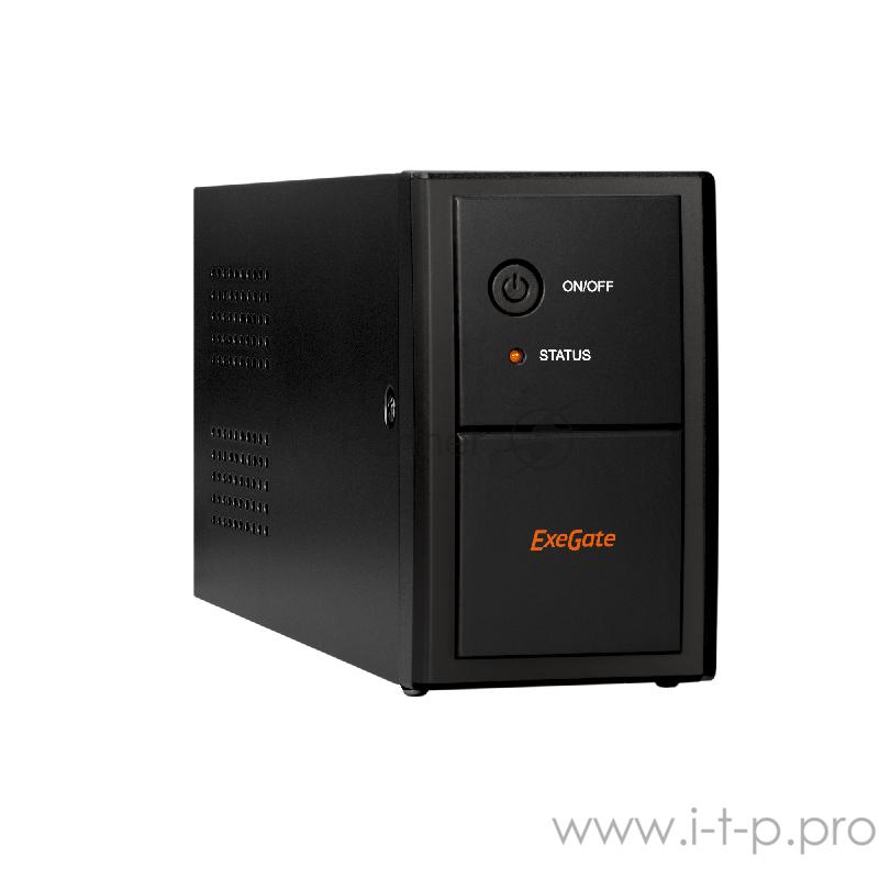 ИБП ExeGate EP285541RUS SpecialPro UNB-850.LED.AVR.EURO.RJ.USB <850VA/480W, LED, AVR, 2 евророзетки, RJ45/11, USB, Black>