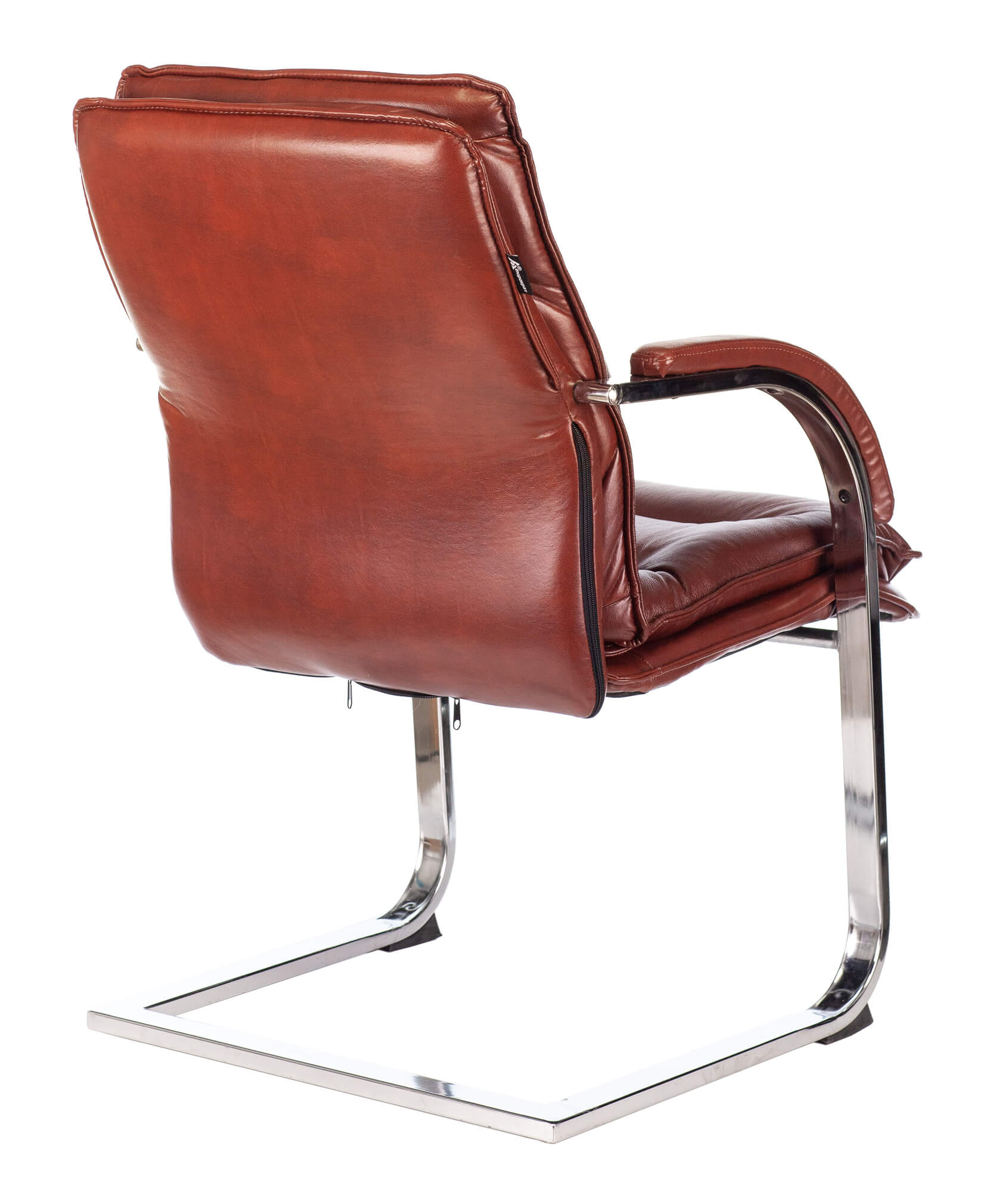 Кресло Бюрократ T-9927SL-LOW-V на полозьях светло-коричневый Leather Eichel кожа