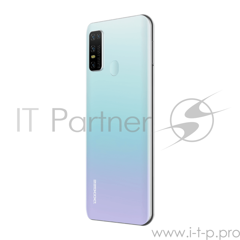 Смартфон Doogee Doogee N30 Misty White, 16,64 см (6.55) 19:9 720x1600, 1.8GHz, 8 Core, 4GB RAM, 128GB, up to 256GB flash, 16 МП+8МП+ 2 МП + 2 МП/8Mpix, 2 Sim, 2G, 3G, LTE, BT, Wi-Fi, GPS, Type-C, 4500mAh, Android 10, 190g, 167 ммx77,4 ммx8,9 мм