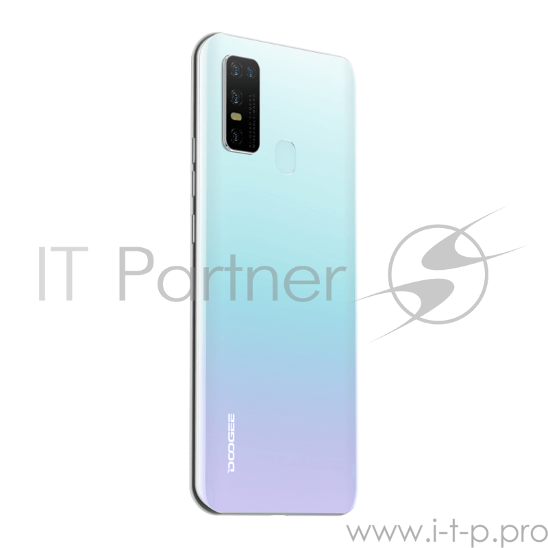 Смартфон Doogee Doogee N30 Misty White, 16,64 см (6.55) 19:9 720x1600, 1.8GHz, 8 Core, 4GB RAM, 128GB, up to 256GB flash, 16 МП+8МП+ 2 МП + 2 МП/8Mpix, 2 Sim, 2G, 3G, LTE, BT, Wi-Fi, GPS, Type-C, 4500mAh, Android 10, 190g, 167 ммx77,4 ммx8,9 мм