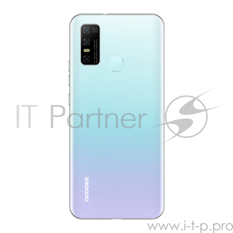 Смартфон Doogee Doogee N30 Misty White, 16,64 см (6.55) 19:9 720x1600, 1.8GHz, 8 Core, 4GB RAM, 128GB, up to 256GB flash, 16 МП+8МП+ 2 МП + 2 МП/8Mpix, 2 Sim, 2G, 3G, LTE, BT, Wi-Fi, GPS, Type-C, 4500mAh, Android 10, 190g, 167 ммx77,4 ммx8,9 мм