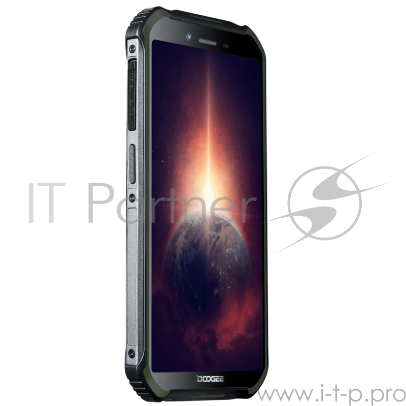 Смартфон Doogee Doogee S40 Pro Army Green, 5.45 18:9 720x1440, 1.8GHz, 8 Core, 4GB RAM, 64GB, up to 256GB flash, 13Mpix+2Mpix/5Mpix, 2 Sim, 2G, 3G, LTE, BT, Wi-Fi, NFC, GPS, Micro-USB, 4650 мА·ч, Android 10, 238 г, 158,2 ммx79,4 ммx14,1 мм