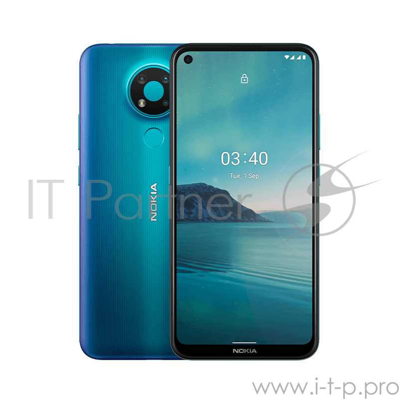 Смартфон Nokia NOKIA 3.4 DS TA-1283 BLUE 3/64, 6.39” 20:9 1560x720, 2.4.0GHz + 2.4.0GHz, 4+4 Core, 3GB RAM, 64GB, up to 512GB flash, 13Mpix+5Mpix+2Mpix/8Mpix, 2 Sim, GSM, WCDMA, LTE, BT v4.2, Wi-Fi, NFC GPS/AGPS+GLONASS+BDS+Galileo, ALS,Proximity sen