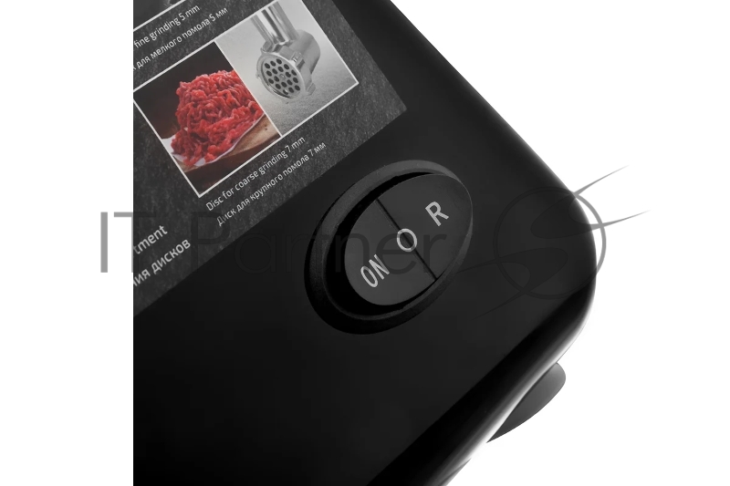 Мясорубка BRAYER BR1600, 1300 Вт, реверс, отсек для дисков, 2 диска для круп. и мелк. помола, толкат