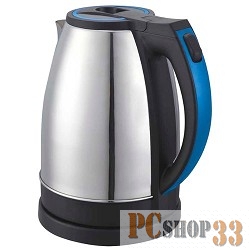 Чайник Чайники SUPRA KES-2231 steel/blue, 2,2 л., 2200Вт, нерж. сталь