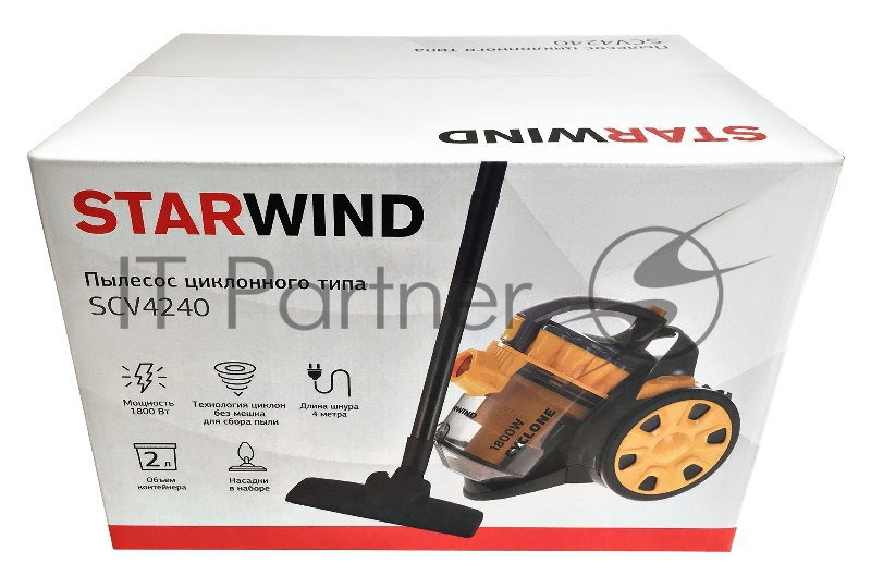 Пылесос Starwind SCV4240 1800Вт желтый/серый