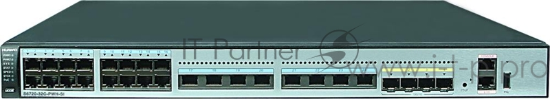 Коммутатор 24-10GE 4QSFP+ 1SL S6720-32C-PWH-SI NP HUAWEI