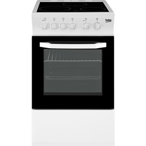 Плита электрическая BEKO CSS 48100 GW ШхГхВ 50x60x85 см, комби,3 стекло кер+1 газ, белая