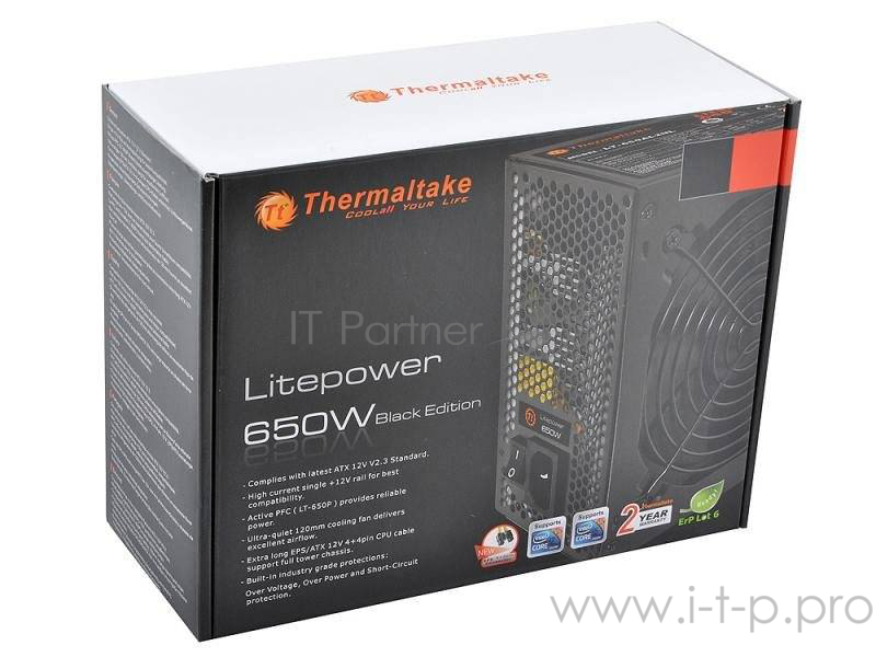 Блок питания Thermaltake Litepower 650W PS-LTP-0650NPCNEU-2 / APFC