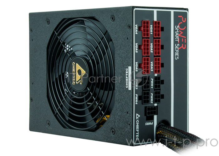 Блок питания Chieftec 1250W (GPS-1250C) {ATX v.2.3/EPSx2, 80+ Gold, A.PFC, 6x PCI-E (6+2-Pin), 12x SATA}