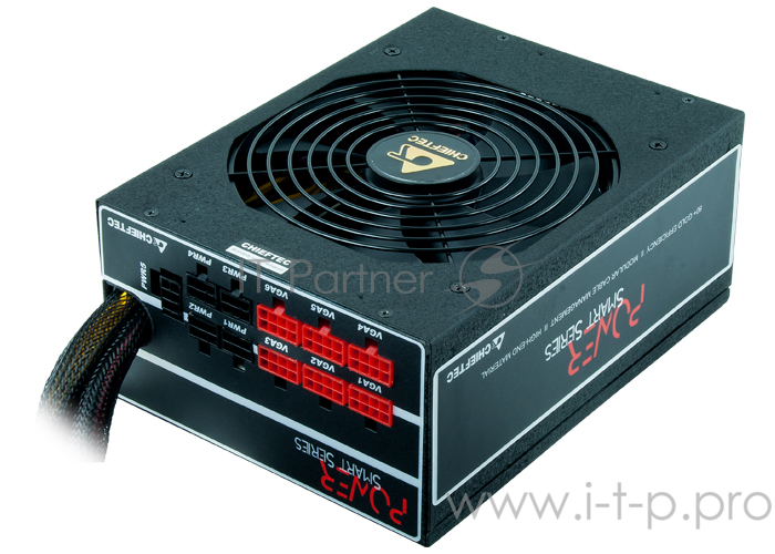 Блок питания Chieftec 1250W (GPS-1250C) {ATX v.2.3/EPSx2, 80+ Gold, A.PFC, 6x PCI-E (6+2-Pin), 12x SATA}