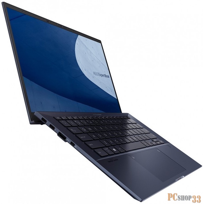 Ноутбук ASUS B9400CEA-KC0062R 66Вт/ч батарея +bag+cable 14(1920x1080 (матовый) IPS)/Intel Core i7 1165G7(2.8Ghz)/16384Mb/1024SSD UHD Graphics/Cam/BT/WiFi/war 1y/1.01kg/Star Black/W10Pro + Support NumberPad