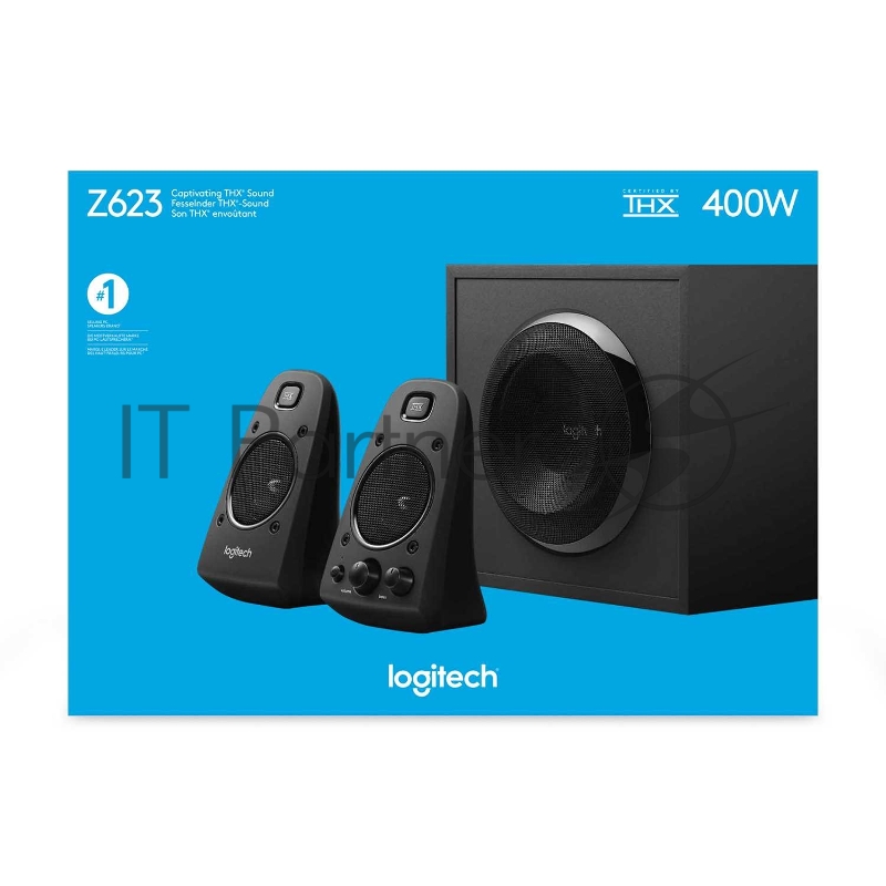 Акустическая система 2.1 Logitech Z623 200Вт, черный