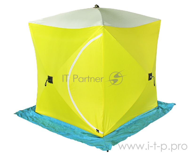 Палатка рыбака КУБ-3 трехслойная брезент (Стэк)