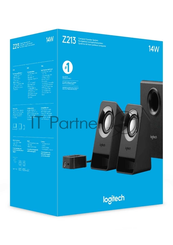 Акустическая система 2.1 Logitech Z213 7Вт, черный