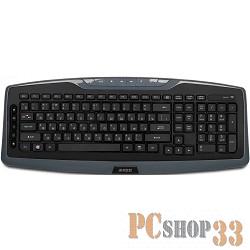 Клавиатуры, мыши Jet.A SlimLine K17 W Grey USB {Беспроводная мультимедийная слим-клавиатура с классической раскладкой и 14 клавишами быстрого доступа}