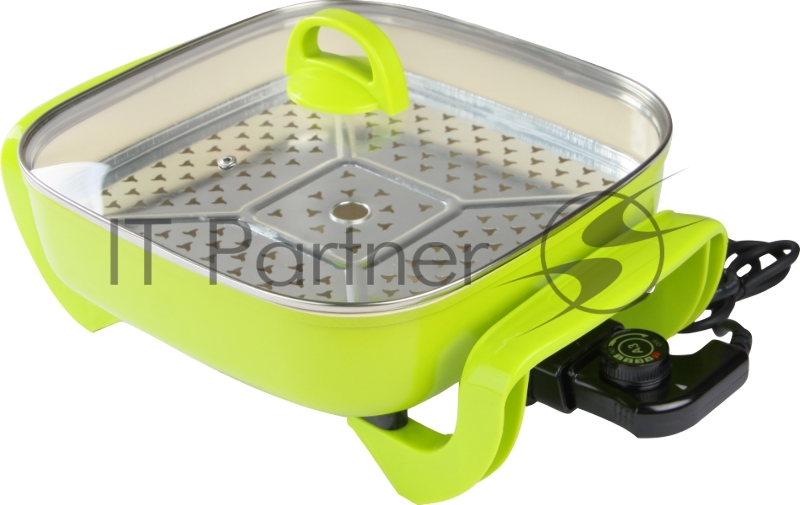 Электросковорода Sakura SA-7708GR 1500Вт 30-7см керам квадр