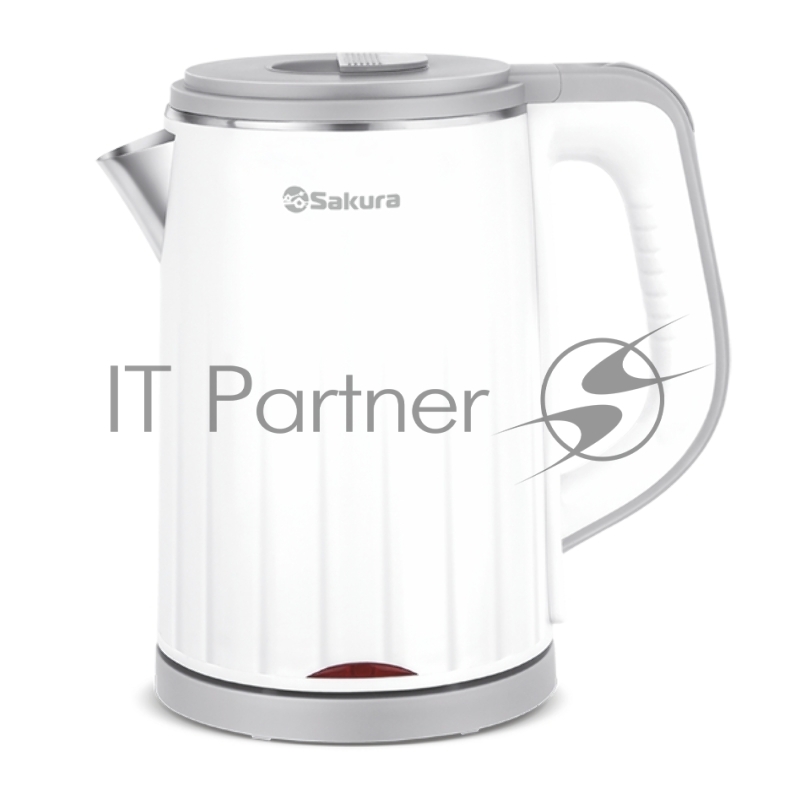 Чайник электрический Sakura SA-2155WG (1.2) бел +сер