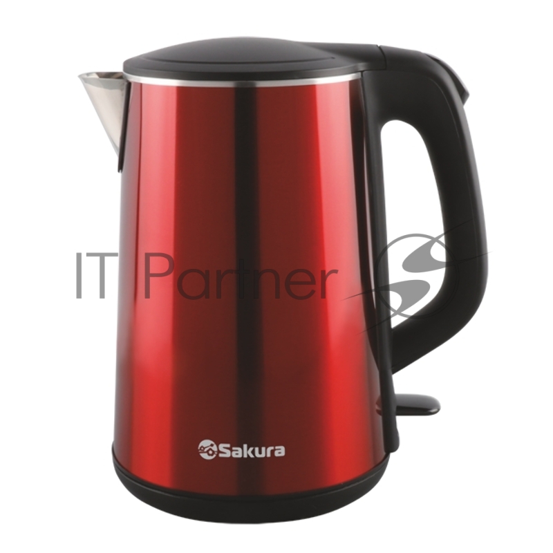 Чайник электрический Sakura SA-2156MR (1.8) красн металлик+черн