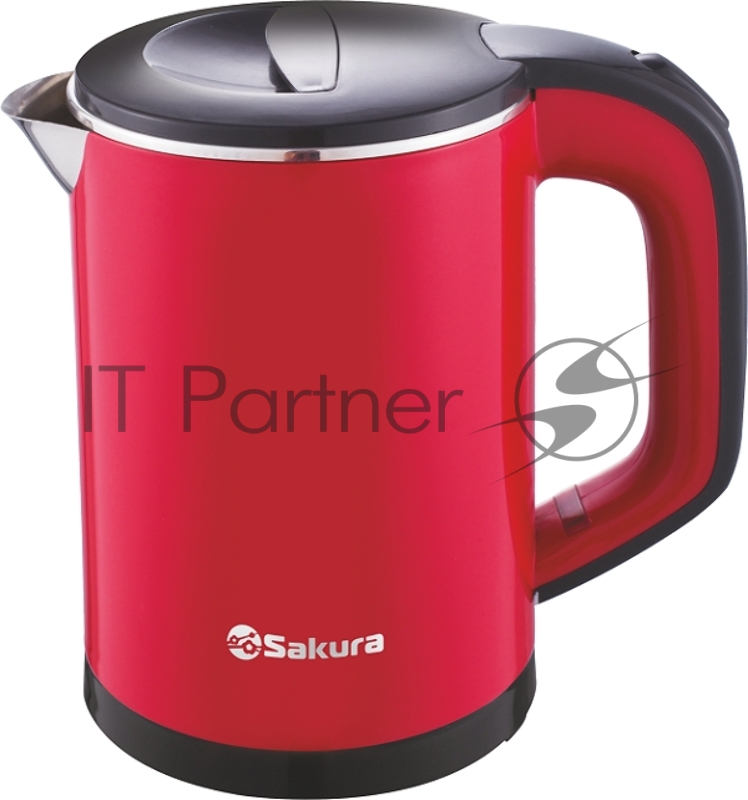 Чайник электрический Sakura SA-2158BR (0.6) красн/черн д