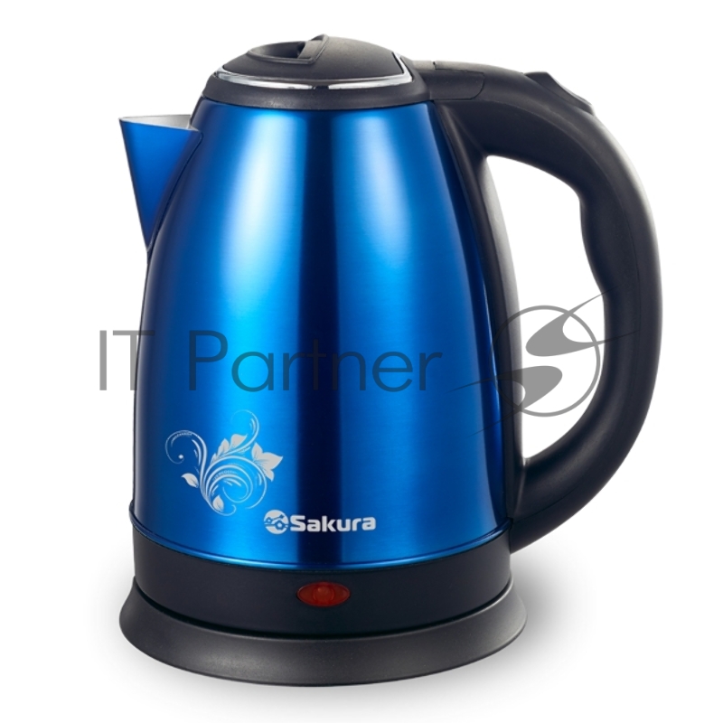 Чайник электрический Sakura SA-2134BL (1.8) син металл+черн д