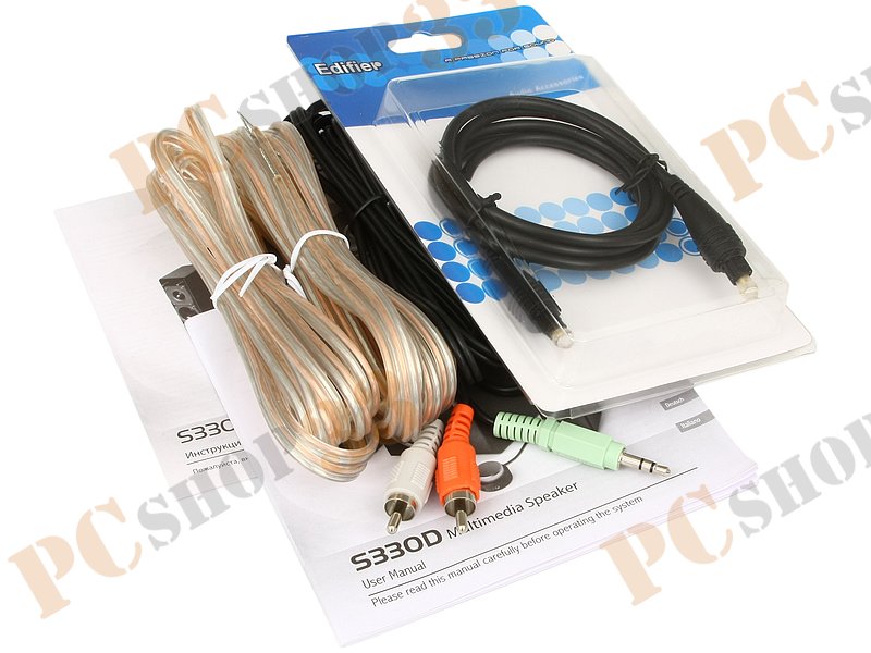 Акустическая система 2.1 Edifier S330D сабвуфер 36Вт, сателлиты 2x18Вт, черный