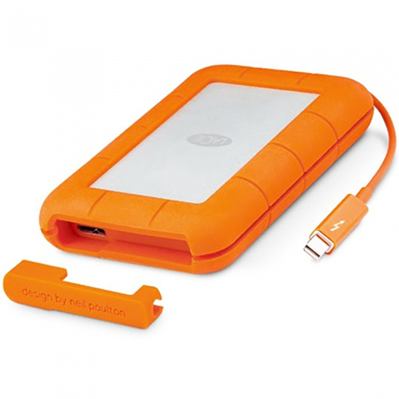 Внешний жесткий диск 2ТБ 2.5 LaCie Rugged Mini, оранжевый (USB3.0)