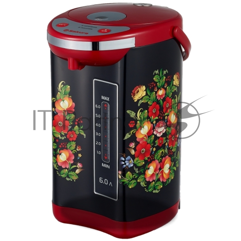 термопот SA-316BRF 6,0л метал/черн