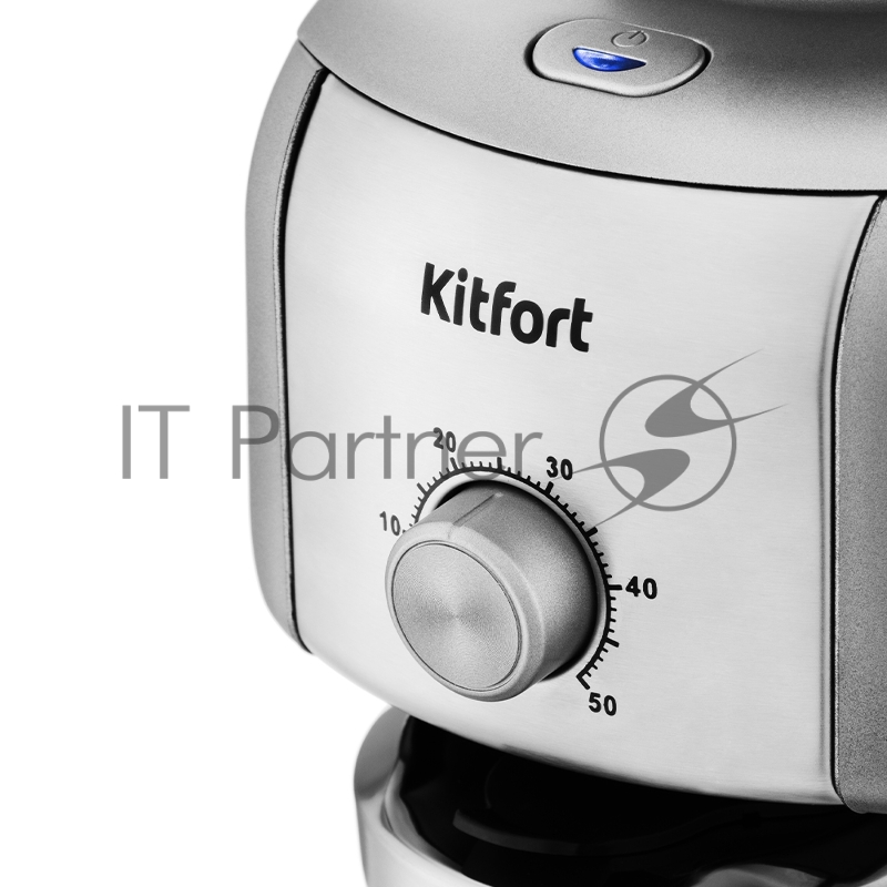 Кофемолка Kitfort КТ-749 130Вт сист.помол.:жернова вместим.:400гр серый
