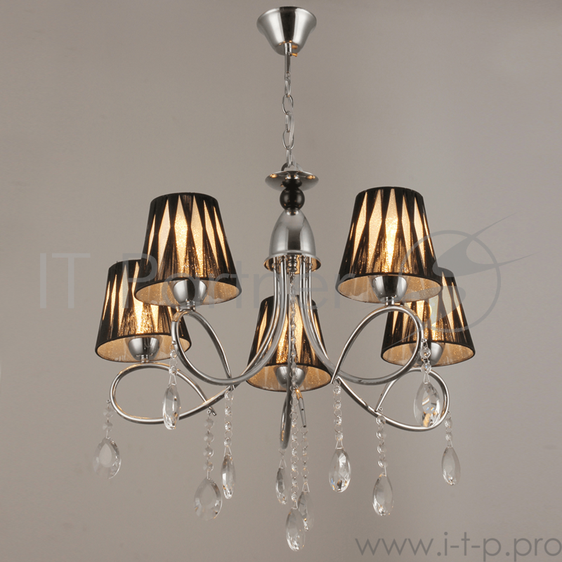 Светильник Hiper Люстра HIPER H133-5 5E2760Вт BLACK/CHROME