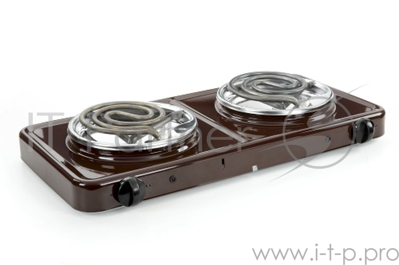 Плитка электрическая ЭПТ-2/2,0-220 Pskova-2 (Пскова-2), 2 конф., чаша из нержавейки, цвет коричневый