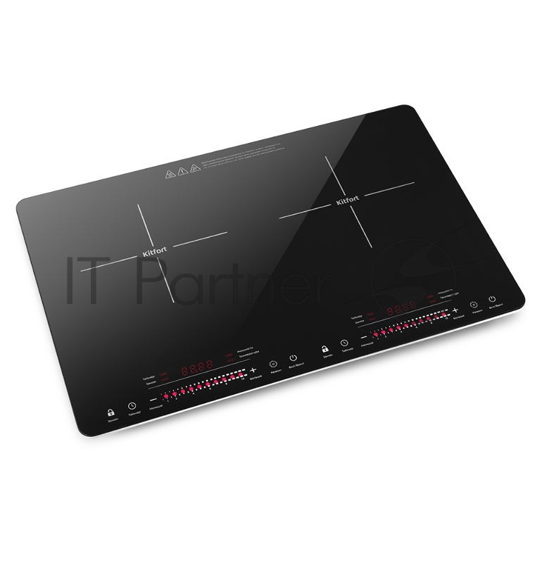 Плита Электрическая Kitfort КТ-128 черный (настольная)