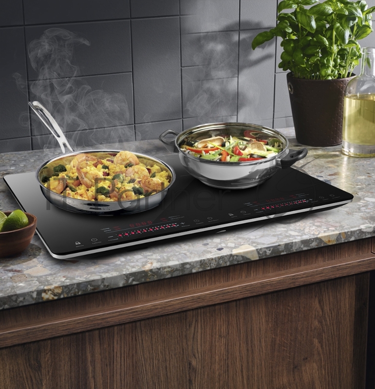 Плита Электрическая Kitfort КТ-128 черный (настольная)