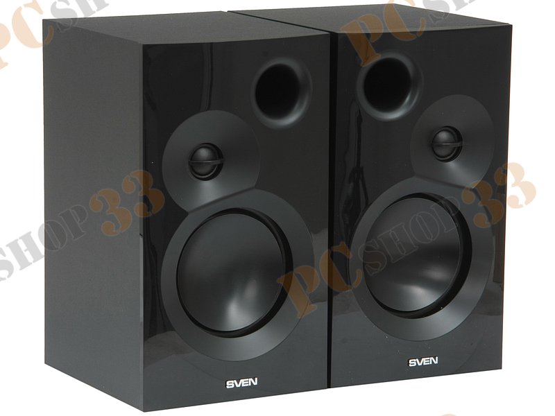 Акустическая система стерео Sven SPS-635, 2x20Вт, черный