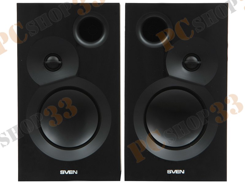 Акустическая система стерео Sven SPS-635, 2x20Вт, черный