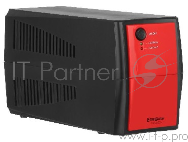 ИБП Exegate EP254853RUS ИБП Exegate Power Back BNB-600 600VA, Black-Red, 2 евророзетки