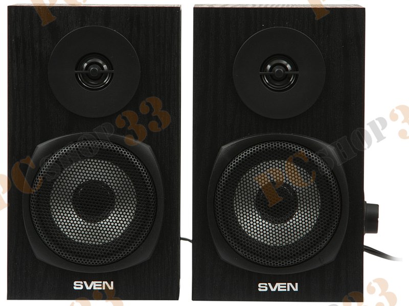 Акустическая система стерео Sven SPS-575, 2x3Вт, портативная, черный