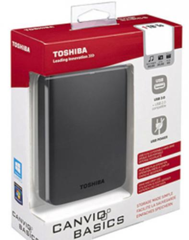 носитель информации Toshiba Portable HDD 1Tb Stor.e Canvio Basics HDTB410EK3AA {USB3.0, 2.5