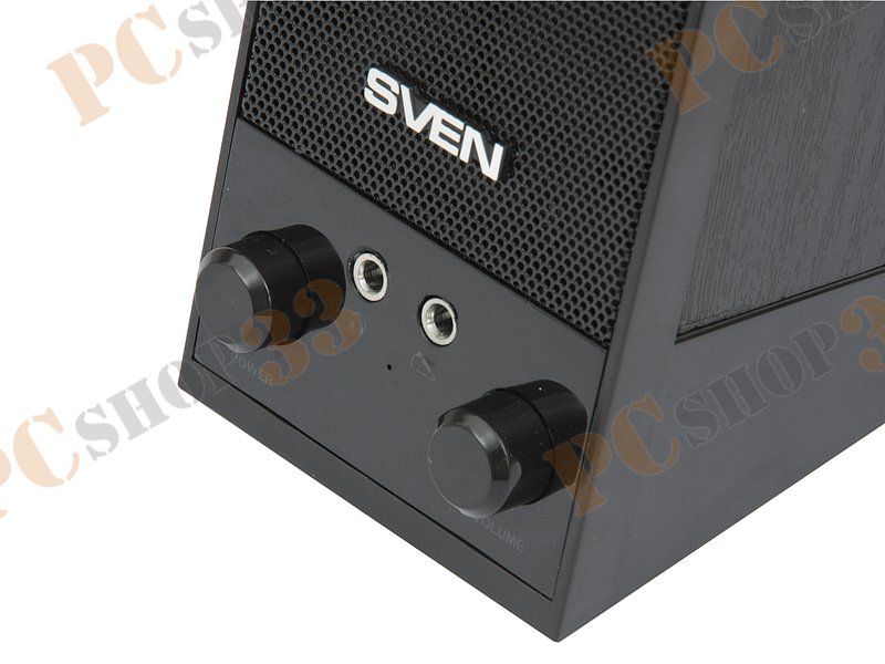 Акустическая система стерео Sven SPS-604, 2x2Вт, портативная, черный