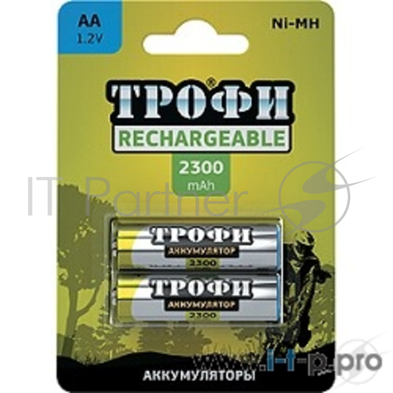 Аккумулятор ТРОФИ HR6-2BL 2300mAh (2шт в уп-ке)