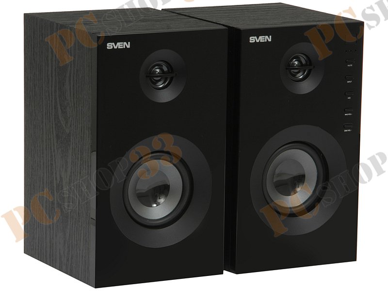Акустическая система стерео Sven SPS-615, 2x10Вт, с MP3 плеером, черный (Bluetooth)