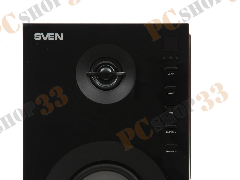 Акустическая система стерео Sven SPS-615, 2x10Вт, с MP3 плеером, черный (Bluetooth)