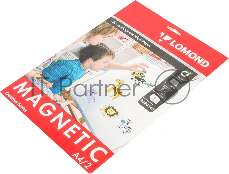 Бумага LOMOND 2020345 Magnetic глянцевая бумага с магнитным слоем, 660 г/м2, A4 (2), 530 мкм (LMT53)