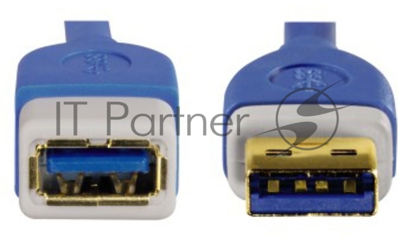 Удлинитель USB3.0 Hama 00039674, позолоченные контакты (1.8м)