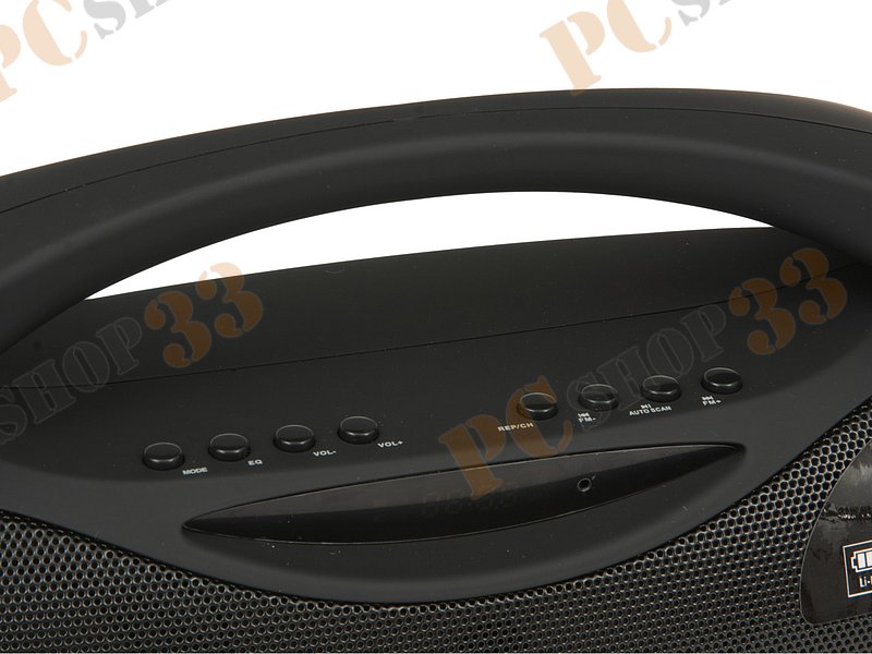 Акустическая система стерео Sven PS-420, 2x6Вт, портативная, с MP3 плеером, с FM радио, черный (Bluetooth)